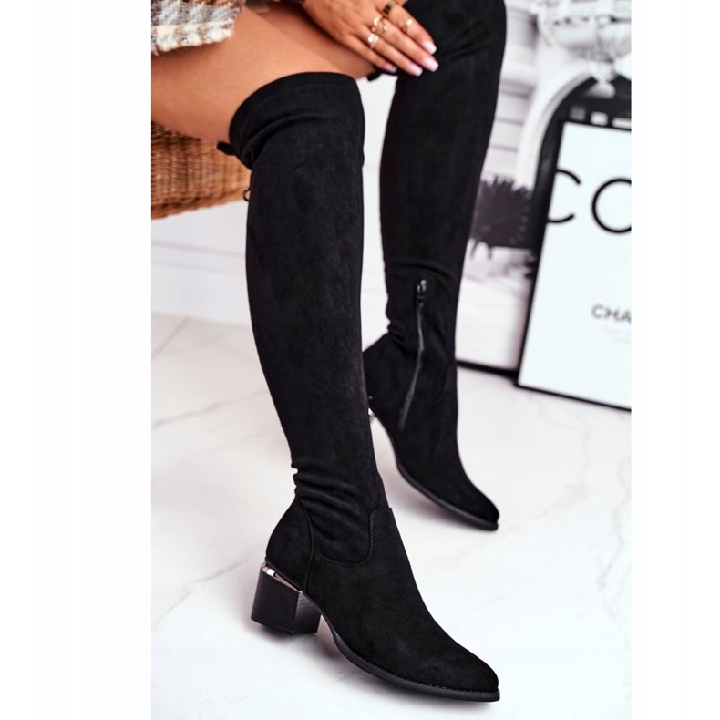 Long boots lycra suede Evento 20KZ35-3330 Black 2