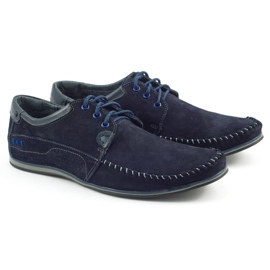 KOMODO Shoes Men's moccasins 875 navy blue 3