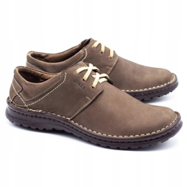 Joker Men's leather shoes 229 olive multicolored khaki 2