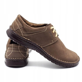 Joker Men's leather shoes 229 olive multicolored khaki 3