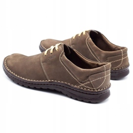 Joker Men's leather shoes 229 olive multicolored khaki 4