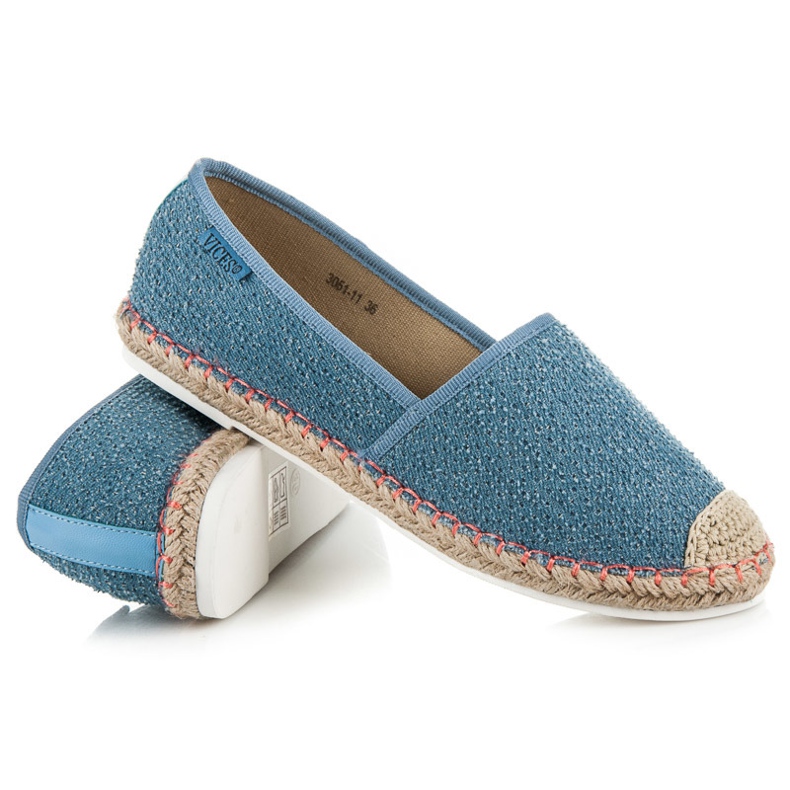 Vices Espadrilles with a pattern blue 1