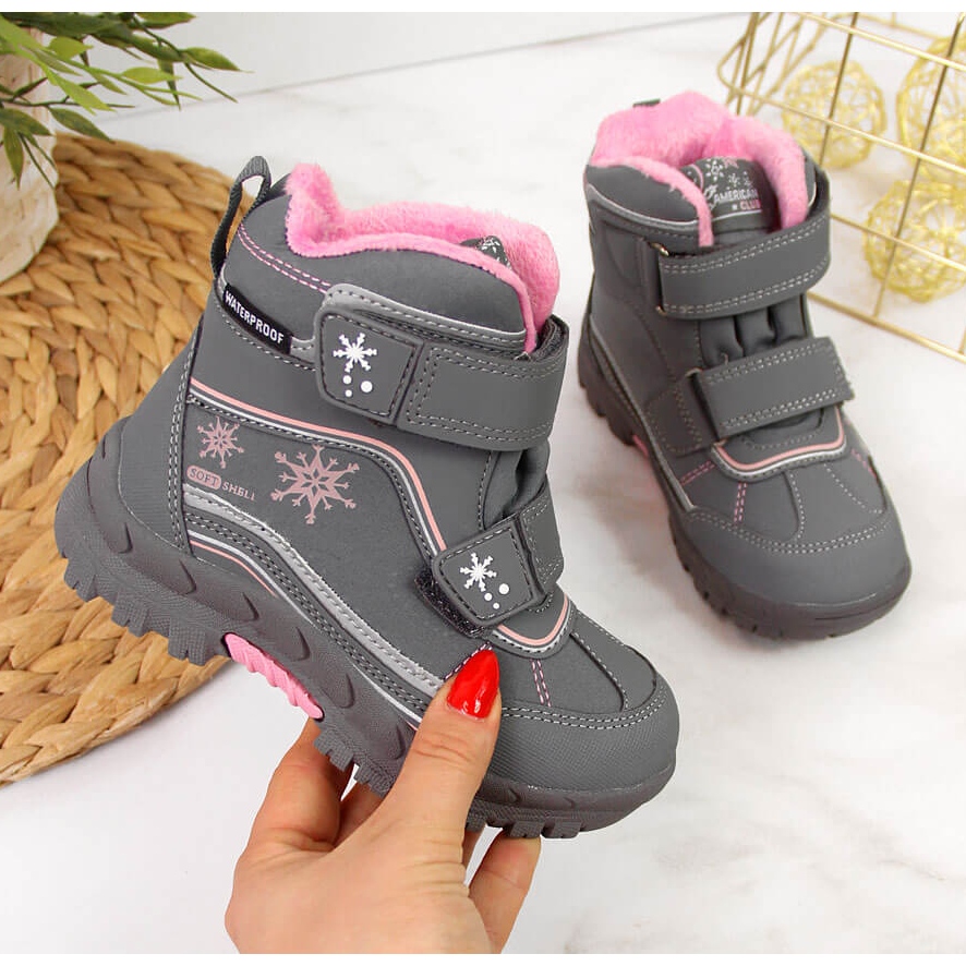 Velcro top hiking boots