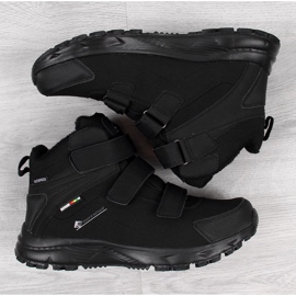 Black American Club waterproof trekking shoes with velcro 2