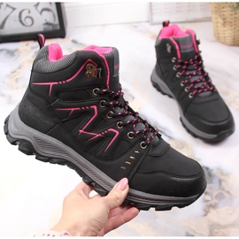 Black McKeylor women's high trekking shoes 1