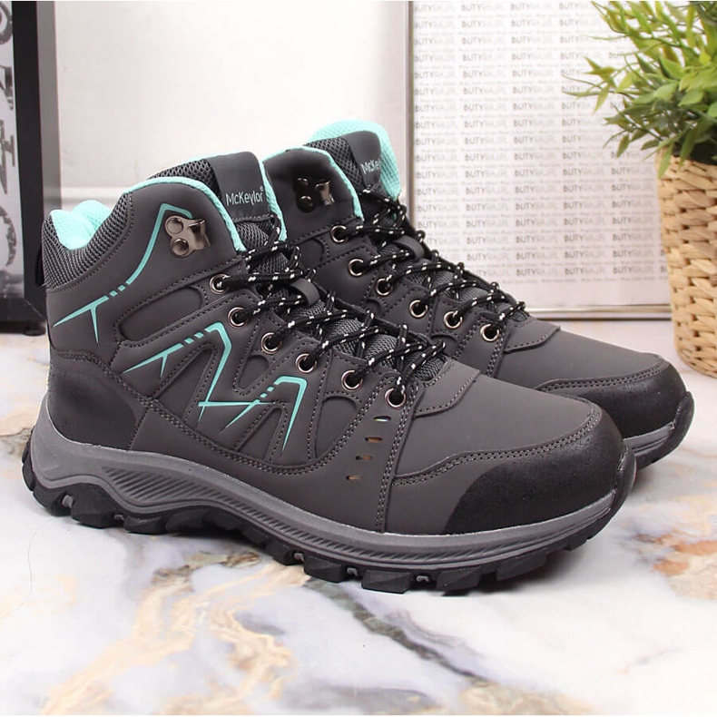 Gray McKeylor women's high trekking shoes grey 1