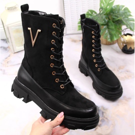 Women's black insulated boots Jezzi JEZ375A 1 Women's black insulated boots Jezzi JEZ375A 1