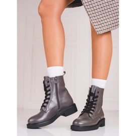 Gray Shelovet women's bags with a metallic sheen grey 1 Gray Shelovet women's bags with a metallic sheen grey 1