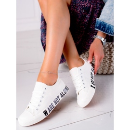 SHELOVET White Fashion Sneakers 2