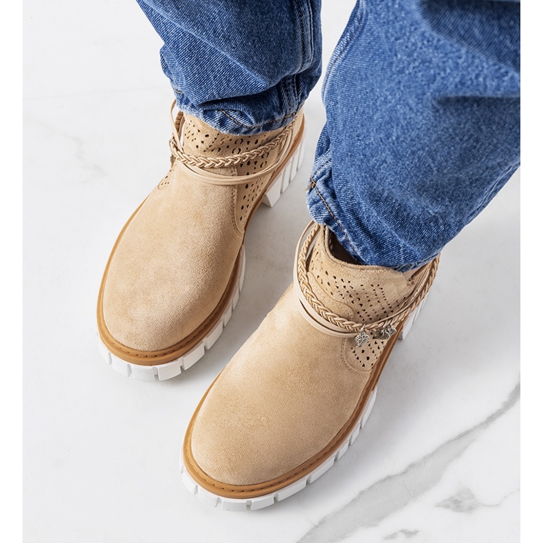 BM Beige Langridge boots 1