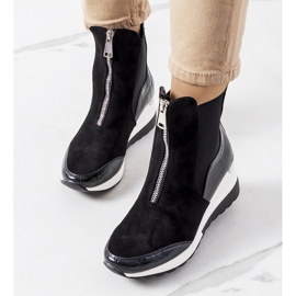 PA1 Black sneakers on the Triaca wedge 2