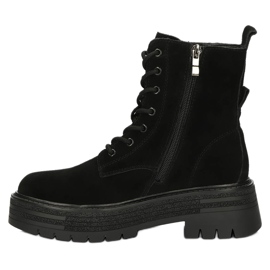 Leather suede insulated boots Filippo W PAW379A black 2