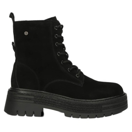 Leather suede insulated boots Filippo W PAW379A black 1