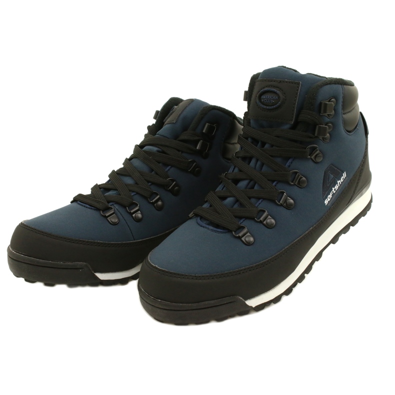 American Club American trekking winter boots with WT61 membrane. Navy blue black 2