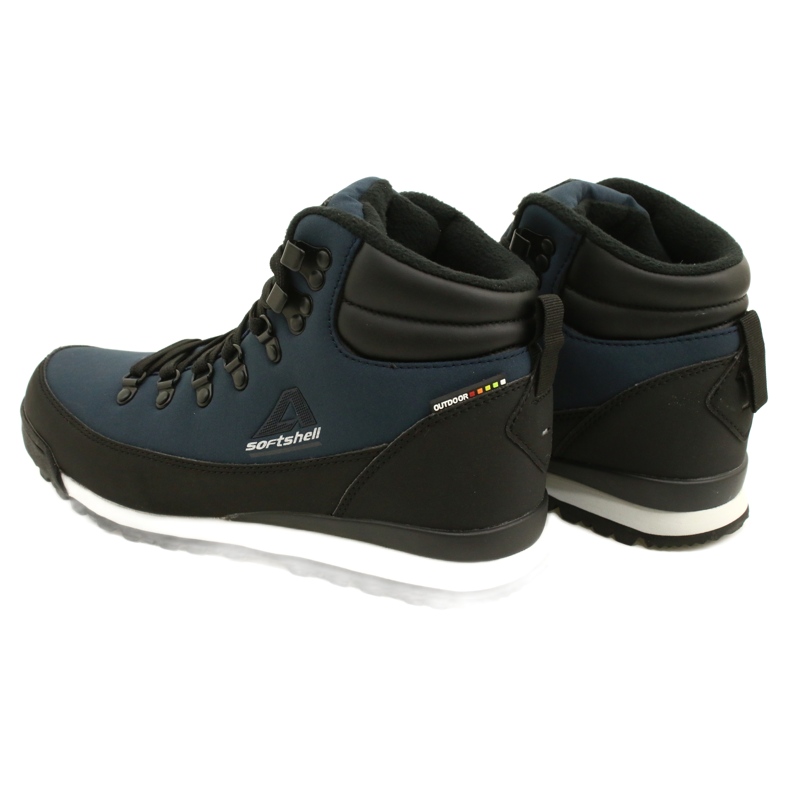 American Club American trekking winter boots with WT61 membrane. Navy blue black 3