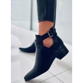 PA1 Cut out Hewitt Black boots 1