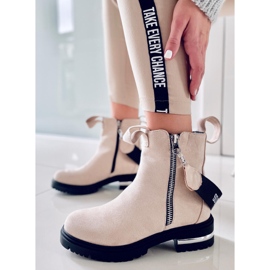 Brie Beige women's boots 2