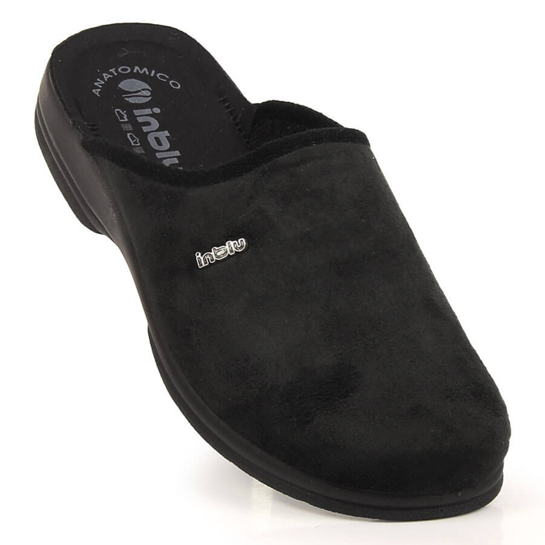 Black Inblu comfortable men's slippers 1 Black Inblu comfortable men's slippers 1