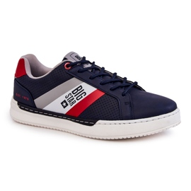 Classic Men's Sport Shoes Memory Foam Big Star KK174058 Navy Blue 1