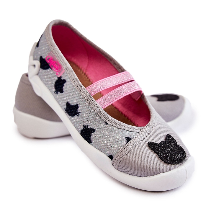 BEFADO S.A. Slippers of the Ballerina Befado Kitten 116X302 Gray grey 1