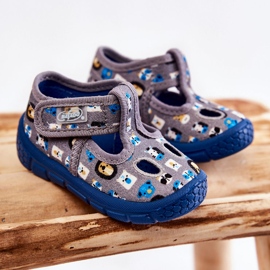 BEFADO S.A. Shoes Slippers Befado Animals 533P020 Gray blue grey 1