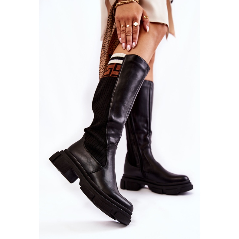 PG1 Women's Black Kathrin Knee High Boots 1 PG1 Women's Black Kathrin Knee High Boots 1