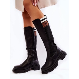 PG1 Women's Black Kathrin Knee High Boots 2 PG1 Women's Black Kathrin Knee High Boots 2