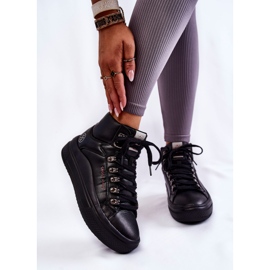 Women's High Sneakers Cross Jeans KK2R4029C Black 1 Women's High Sneakers Cross Jeans KK2R4029C Black 1