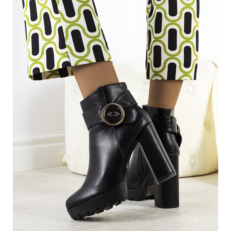 BM Black high-heeled boots from Aminat 1