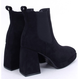 BM Ciara Black wide heel boots 1