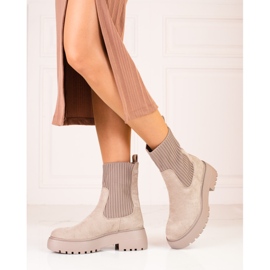 Women's workers with a flexible shank Shelovet beige 1