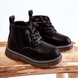Children's Warm Boots With Zipper Black Betsy 1