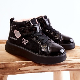 PA1 Children's High Sneakers With Velcro Black Cheezi 1 PA1 Children's High Sneakers With Velcro Black Cheezi 1
