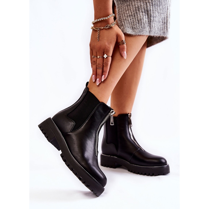 PG1 Fashionable Warm Boots Black Madeleine 1