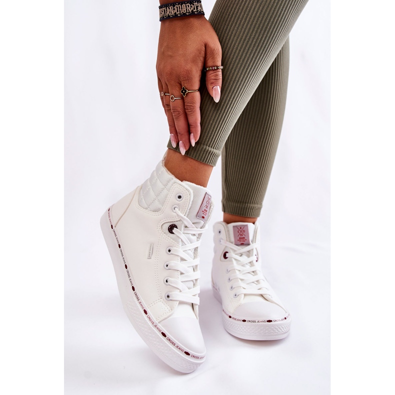 Women's High Sneakers Cross Jeans KK2R4060C White 2 Women's High Sneakers Cross Jeans KK2R4060C White 2