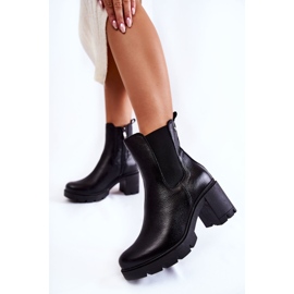 PL5 Leather Women's Boots On The Black Martine Platform 1