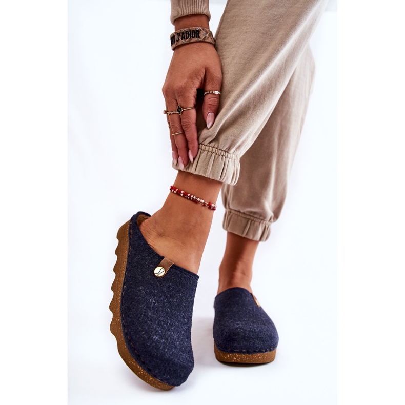 Domestic Slippers Prophylactic Slippers Inblu DK-08-041 Navy blue 2