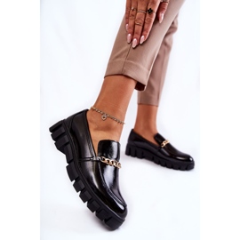 Sergio Leone Lacquered Shoes With Chain Black Anne 2