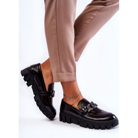 Sergio Leone Lacquered Loafers On The Black Inger Platform 2