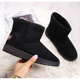 BM NEWS W EVE186A black suede snow boots 1