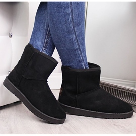 BM NEWS W EVE186A black suede snow boots 2