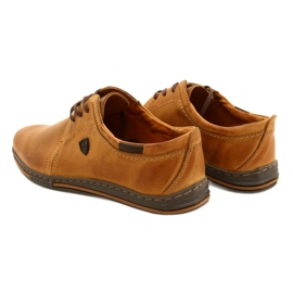 Polbut 343 Camel men's leather shoes brown 4