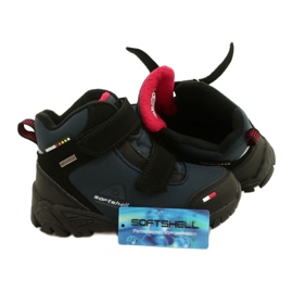 American Club Softshell boys with a wt70 navy blue membrane black 4