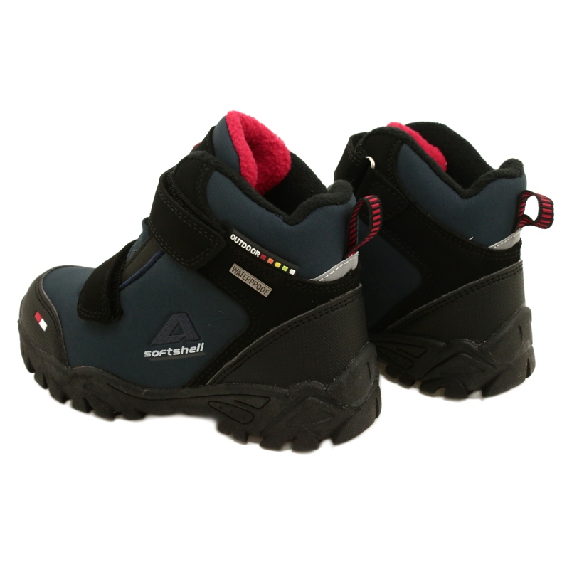 American Club Softshell boys with a wt70 navy blue membrane black 3