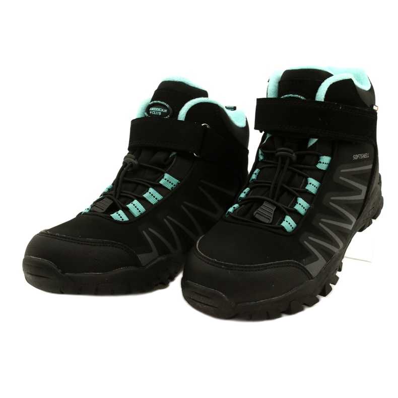 American Club Softshell boots with WT112 membrane Black / Mint blue 2 American Club Softshell boots with WT112 membrane Black / Mint blue 2