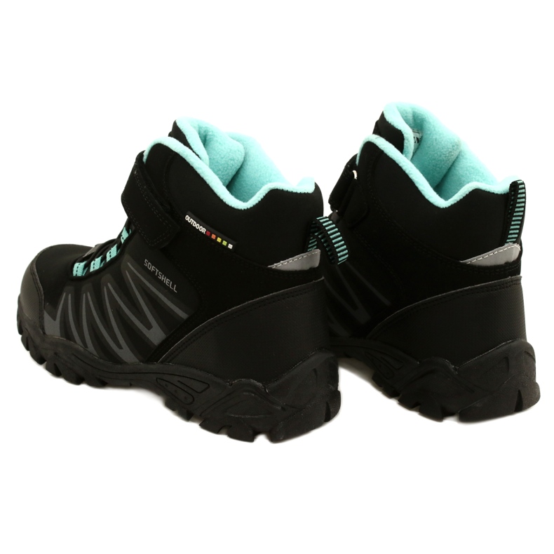American Club Softshell boots with WT112 membrane Black / Mint blue 3