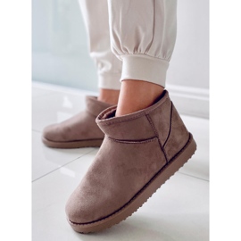 PA1 Emusy short snow boots by Aliana Khaki beige 1