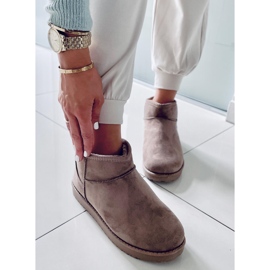 PA1 Emusy short snow boots by Aliana Khaki beige 2