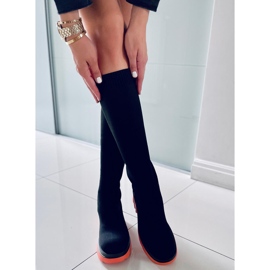 PA1 Duff Orange sock upper black 2