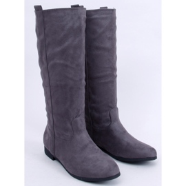 PA1 Flatty Gray flat boots grey 2